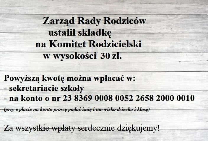 Jak są wykorzystywane pieniądze z komitetu rodzicielskiego w naszej szkole?