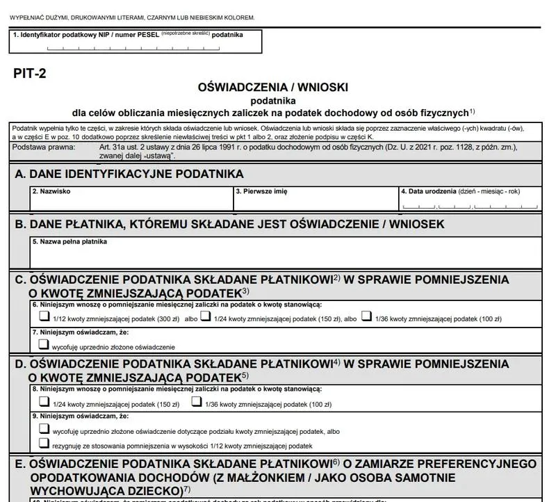 Zaliczki na podatek dochodowy